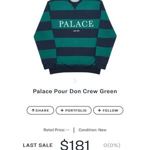 Palace don pour crew neck